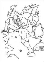 coloriage captain america brule